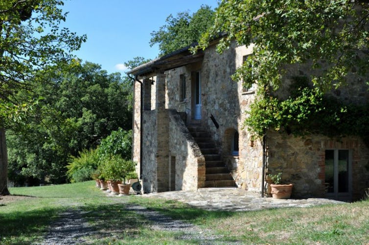 Each villa has its own private garden rich with flowers from Tuscany